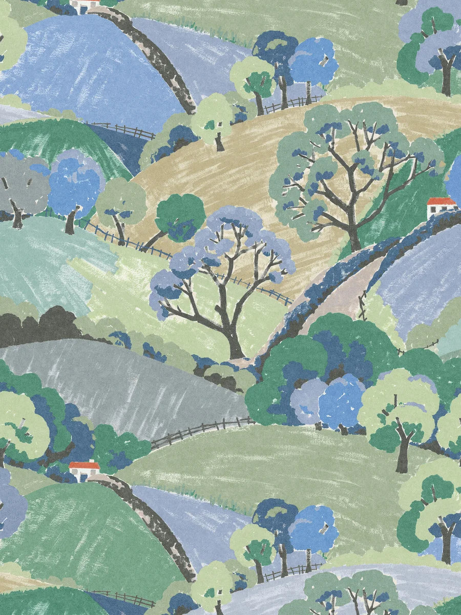 Mural Custom fit, Hills and Trees