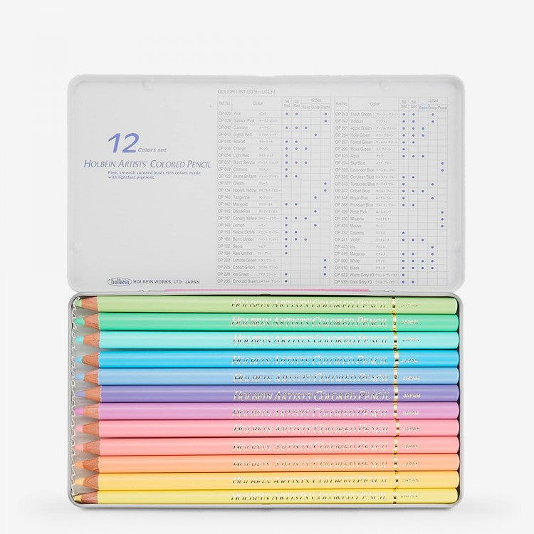 Holbein Pastel colored pencils