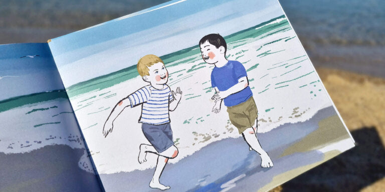 A boy on the beach