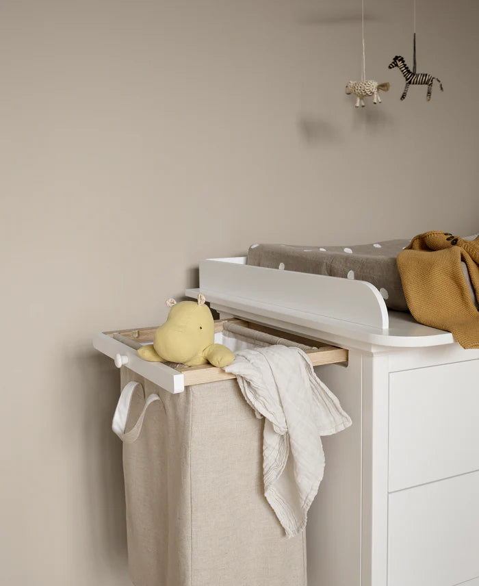 Seaside Chest of 6 Drawers with Changing Table, White