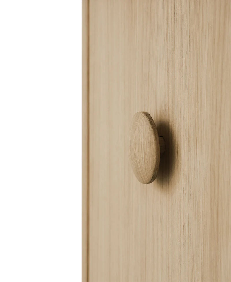 Wood Chest of Drawers with 3 Drawers and Changing Table, Oak