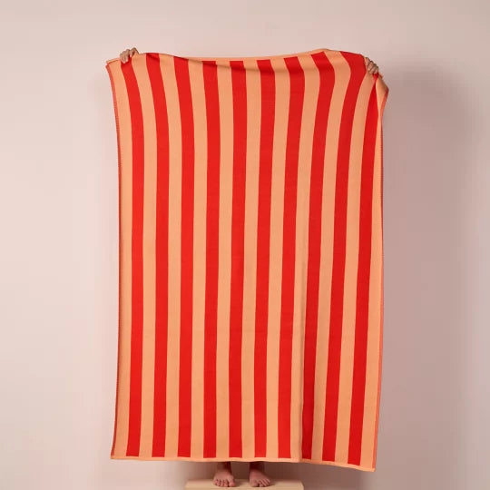 Lignes Vermillon Blanket