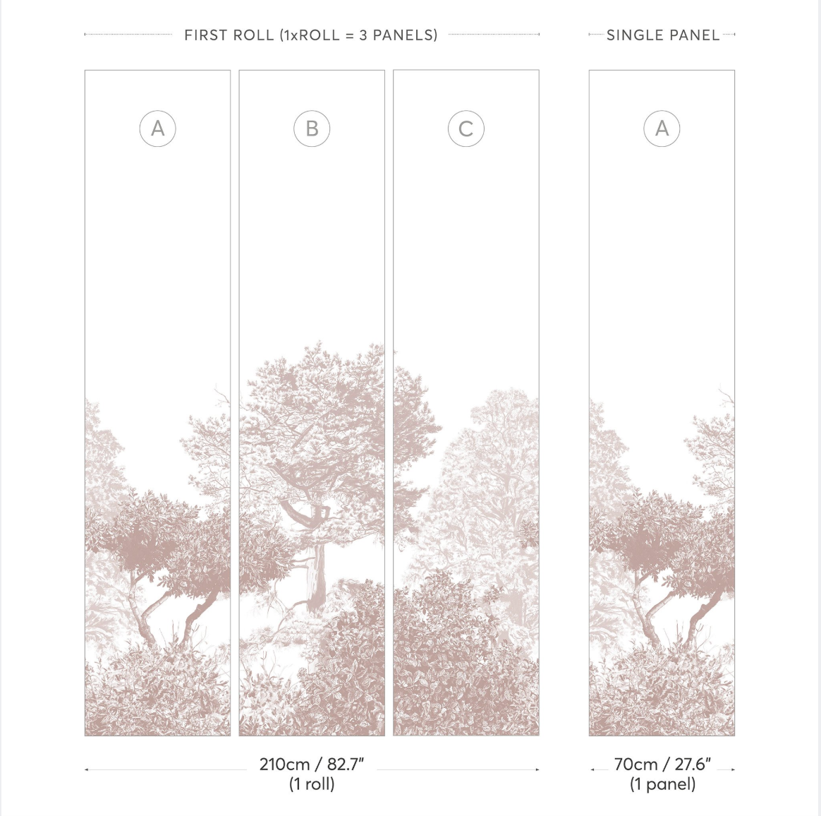 Mural Papel de Parede, Hua Trees