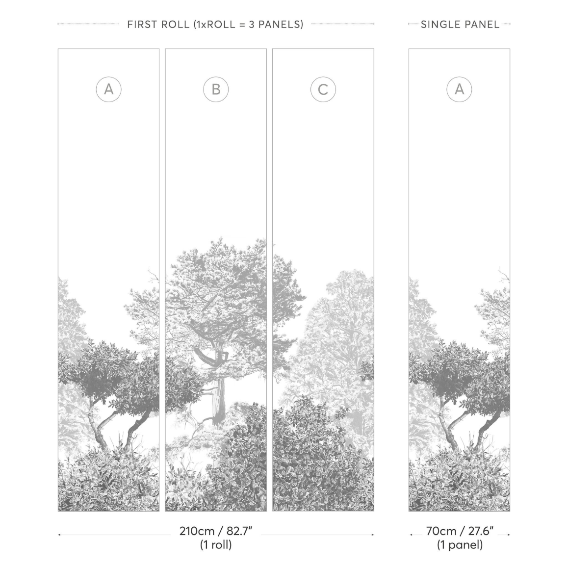 Mural Papel de Parede, Hua Trees