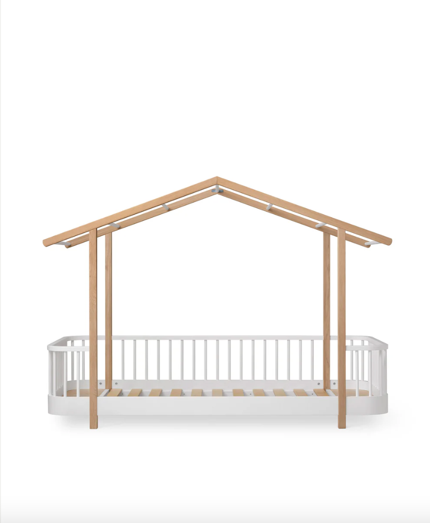Wood Original house bed, white/oak correct