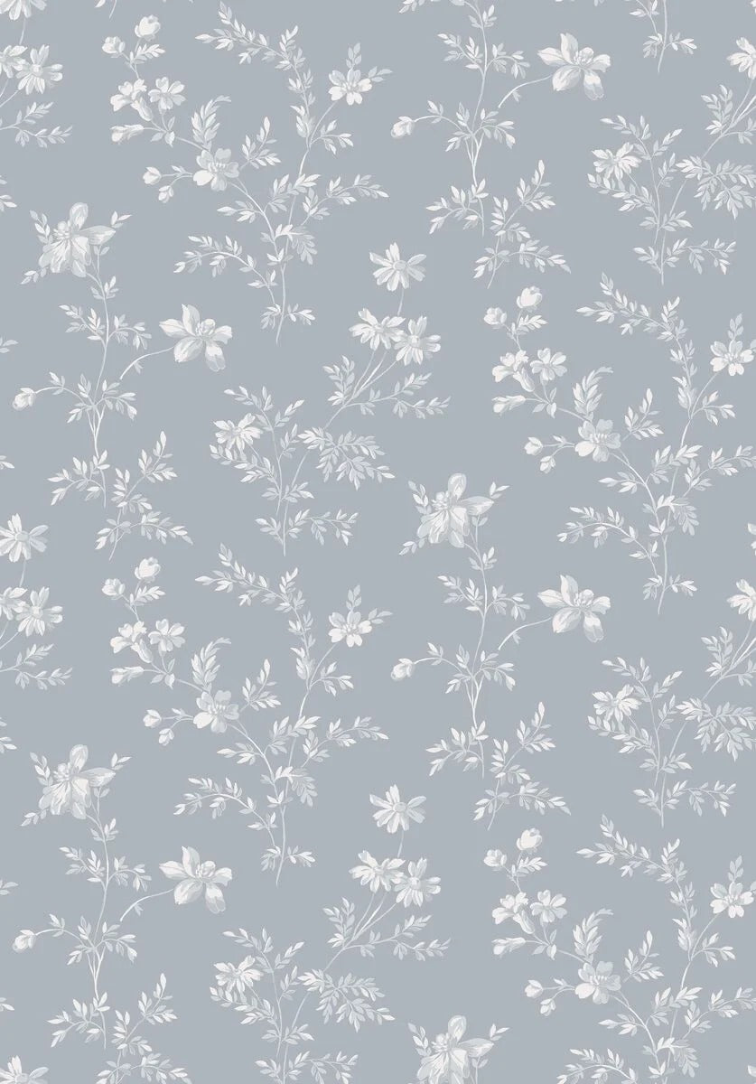 Papel de Parede Ängsblomma, Azul
