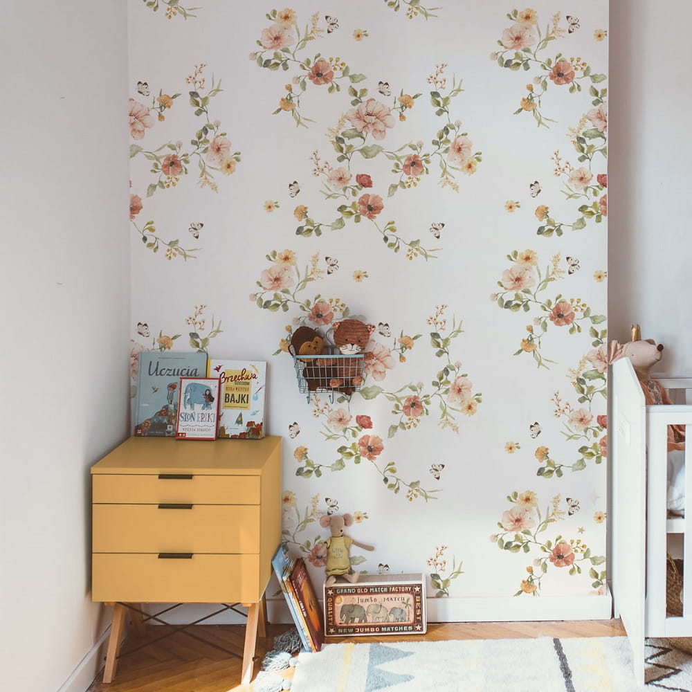 Papel de Parede Floral Vintage