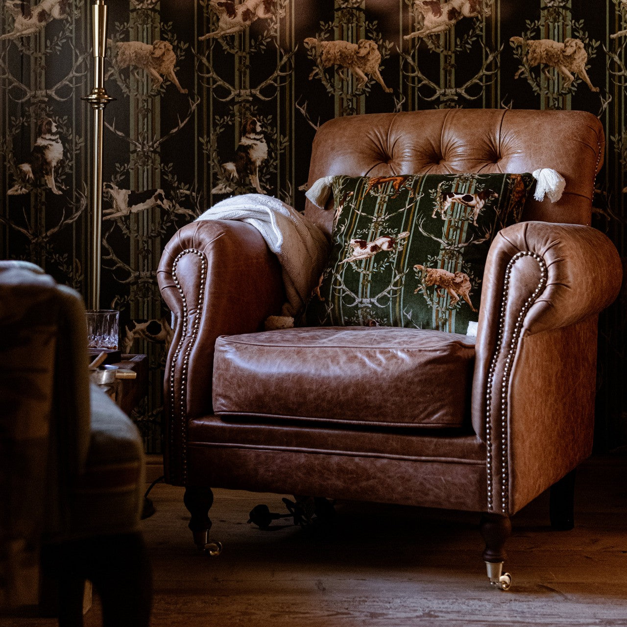 Kingston Chair - Cambridge Hazelnut leather