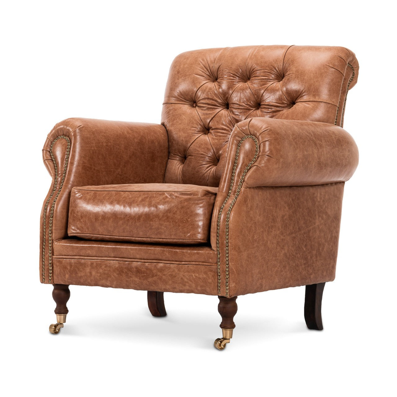 Kingston Chair - Cambridge Hazelnut leather