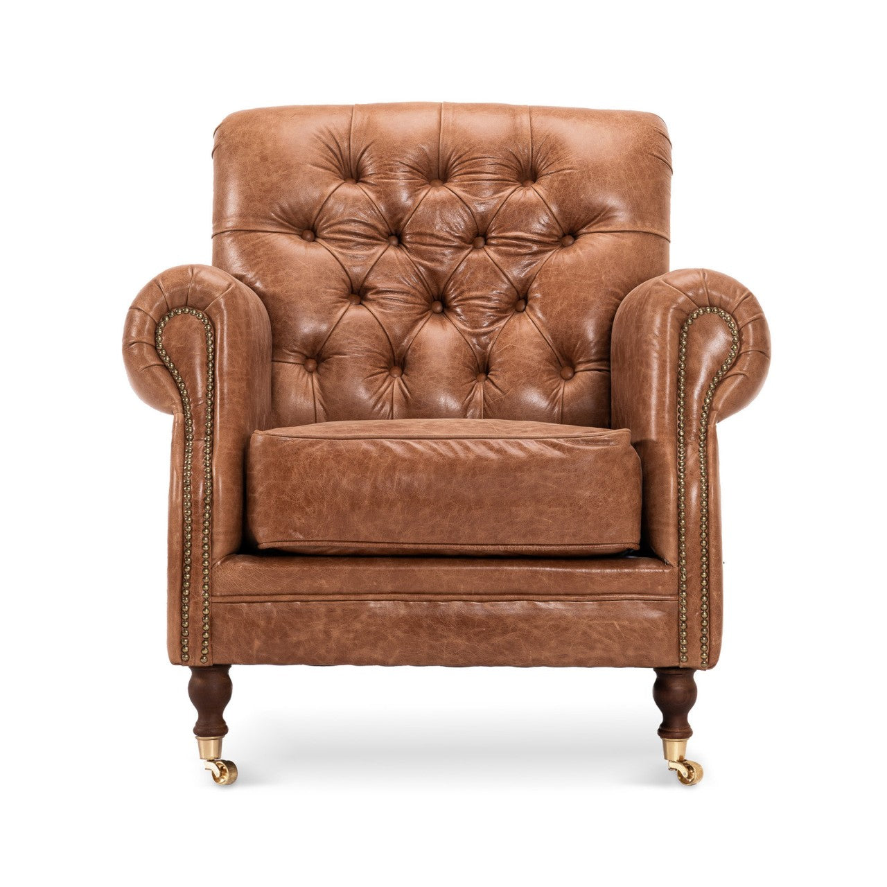 Kingston Chair - Cambridge Hazelnut leather