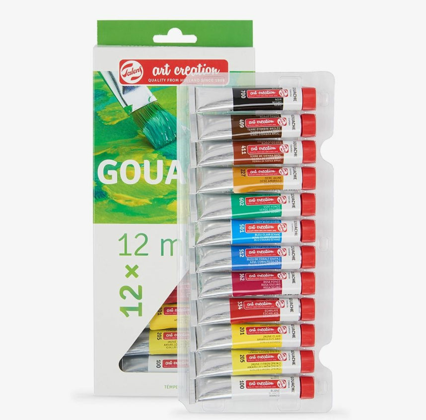 Gouache 12 cores Talens