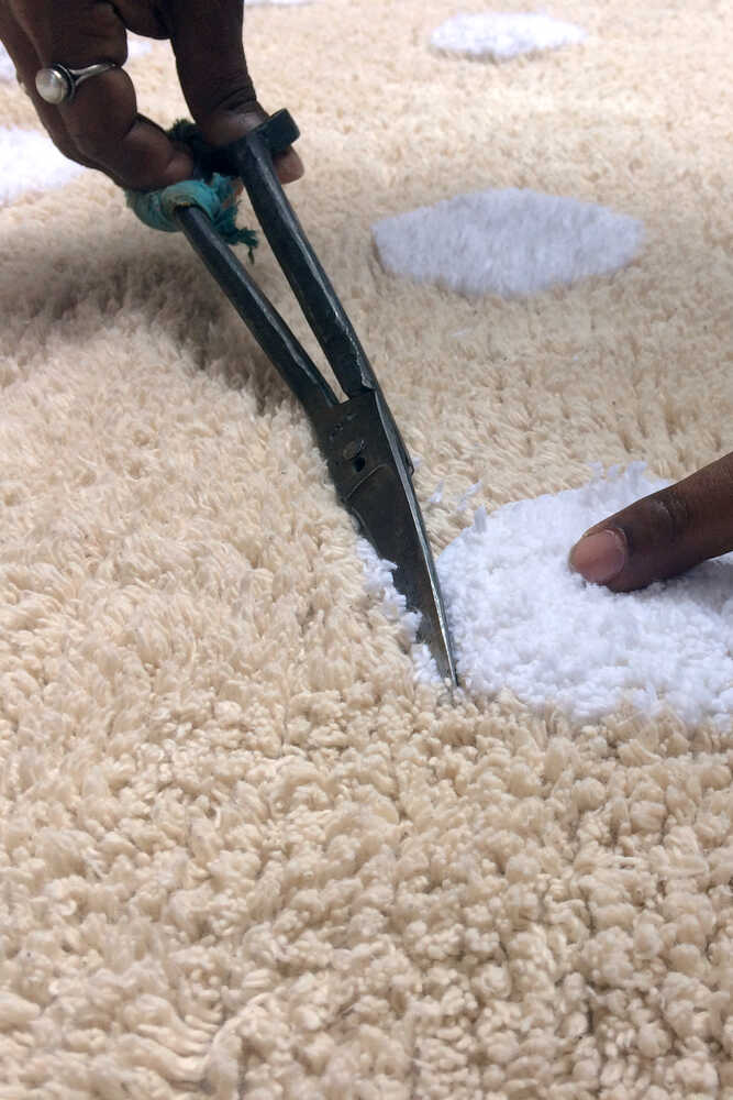 Beige Polka Dots Rug