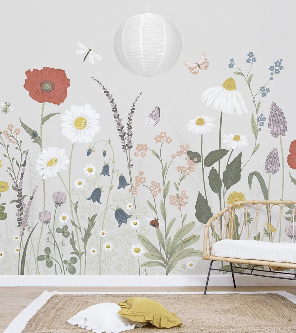 Mural Papel de Parede Wildflowers