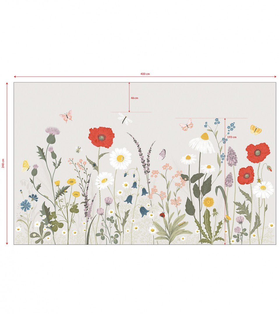 Mural Papel de Parede Wildflowers