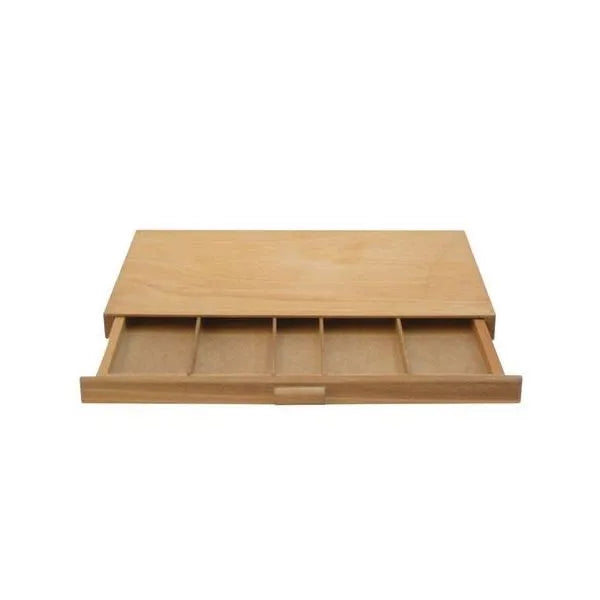 Empty box for art supplies