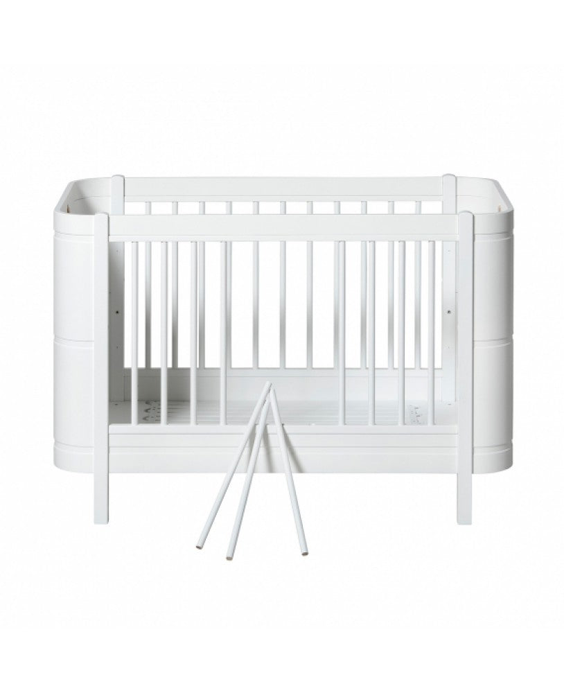 Cama de Grades Wood Mini+ Basic, Branco (0-9 anos) - Maria do Mar 