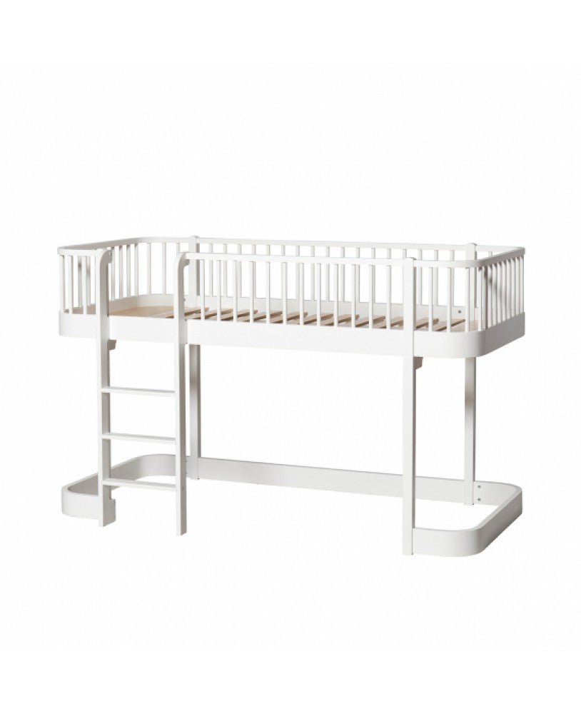 Cama Loft Baixo Wood, Branco - Maria do Mar 