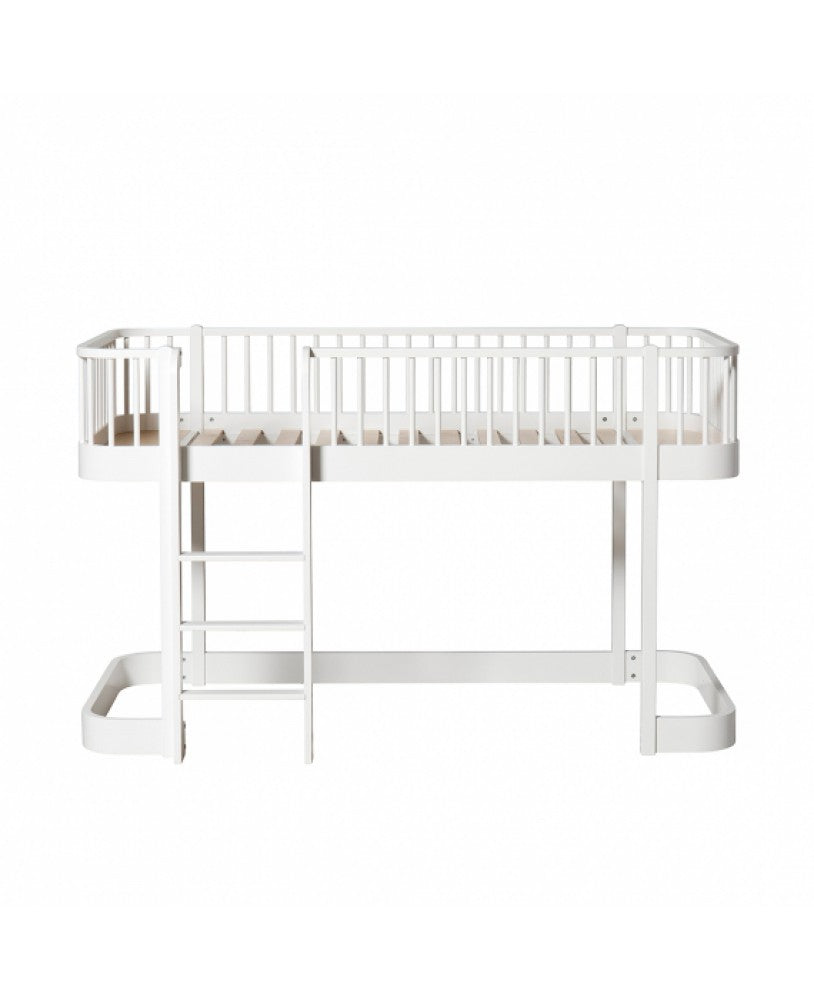 Cama Loft Baixo Wood, Branco - Maria do Mar