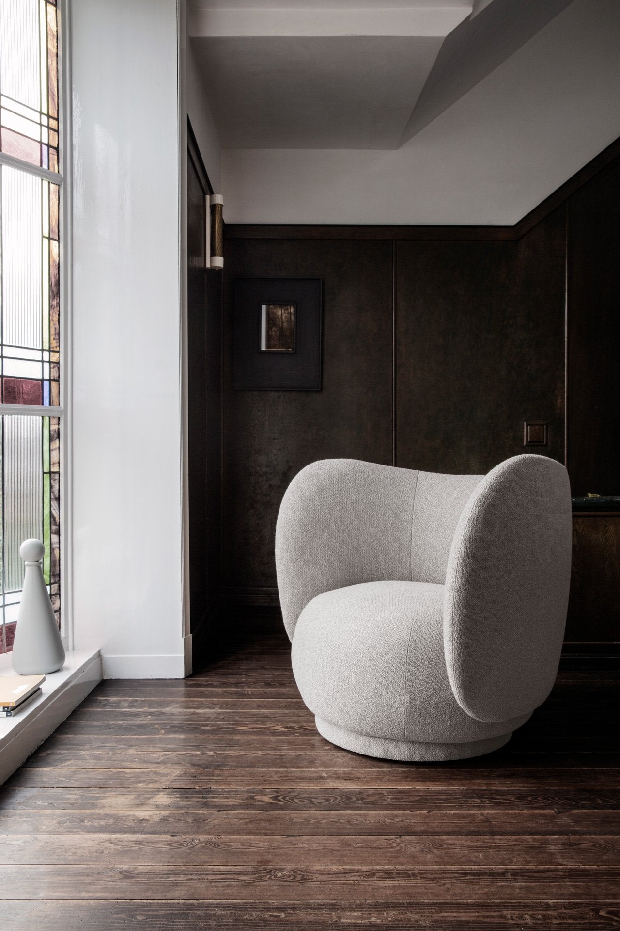 Rico Lounge Chair, Bouclé