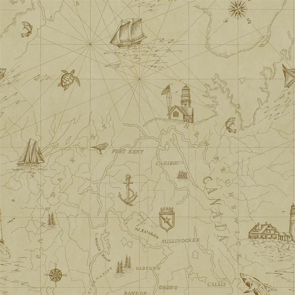 Searsport Map Wallpaper