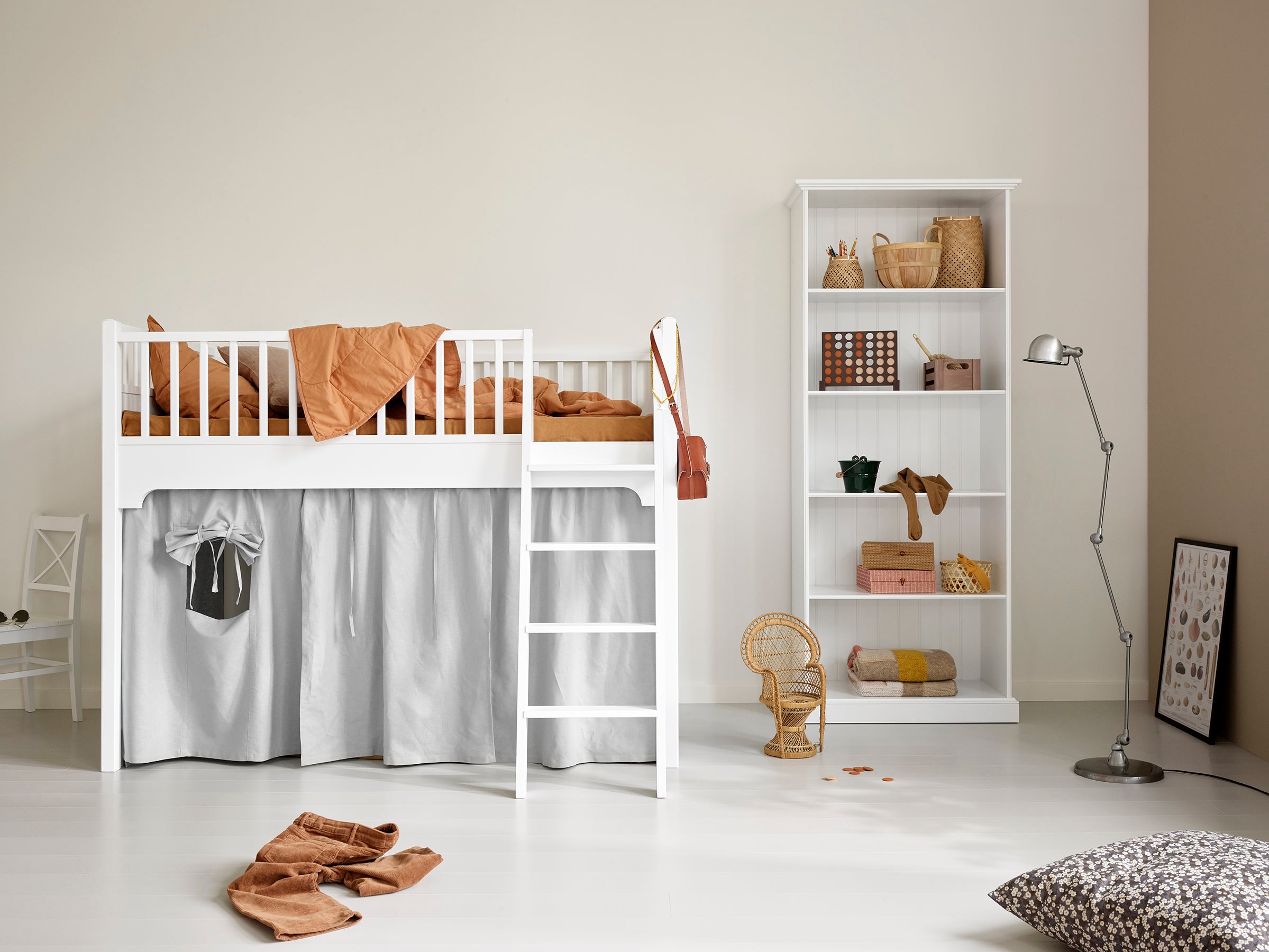 Cama Loft Baixo Seaside, Branco - Maria do Mar