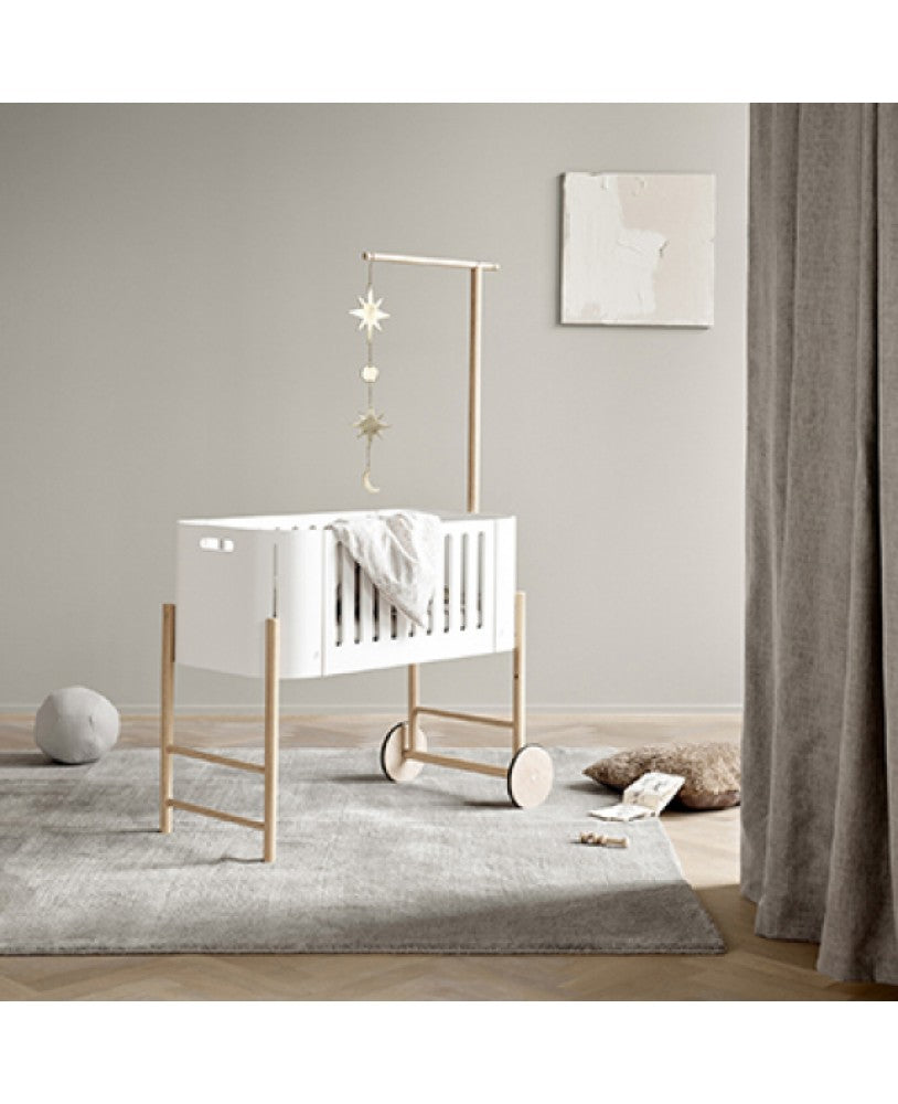Berço Wood Co-Sleeper, Branco e Madeira - Maria do Mar
