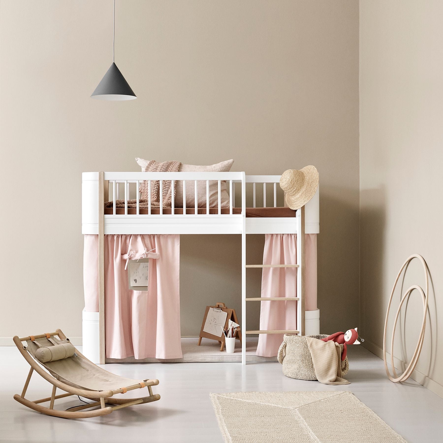 Curtain for Bed Loft Low Wood Mini+