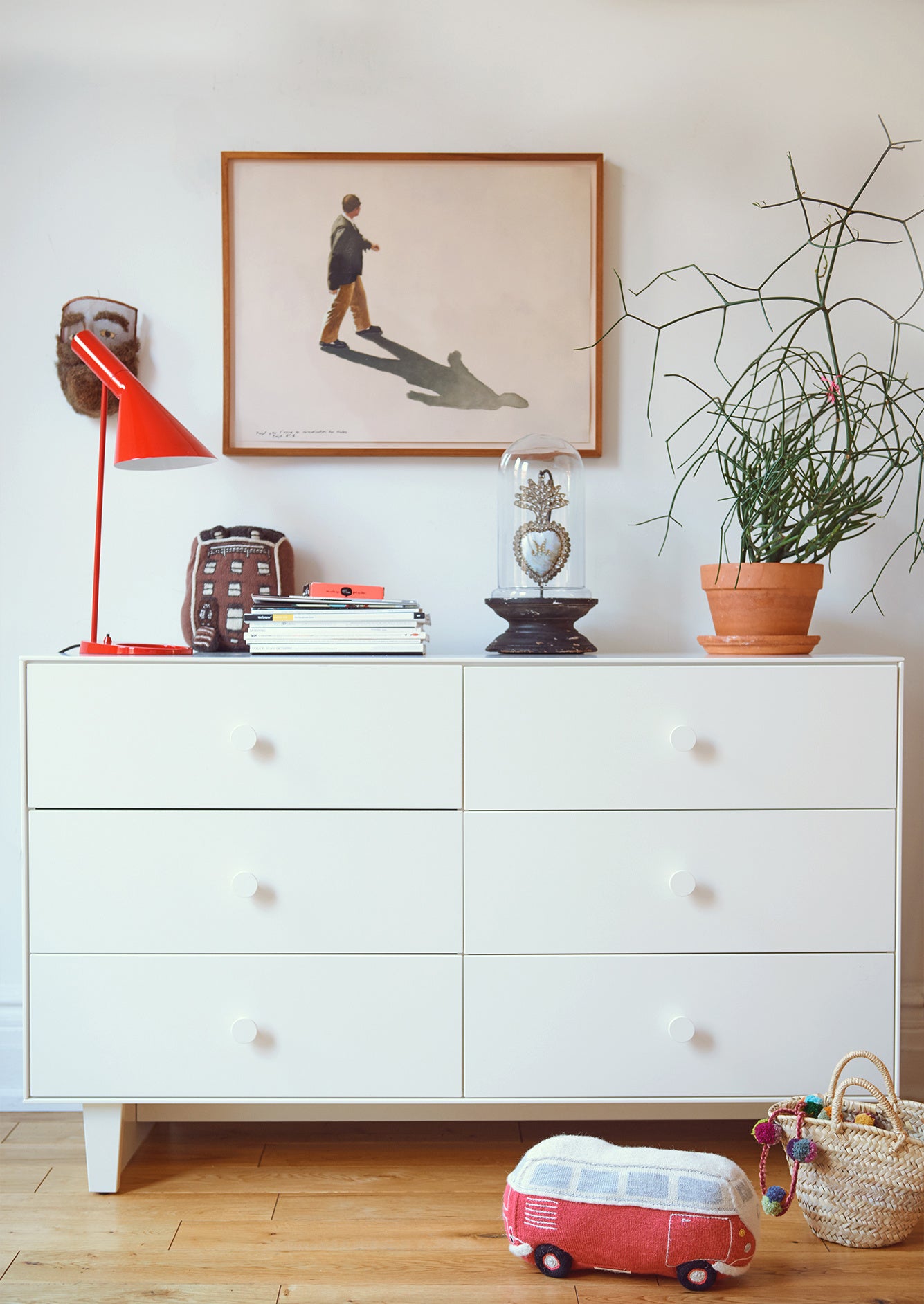 Sparrow Chest of 6 Drawers, White