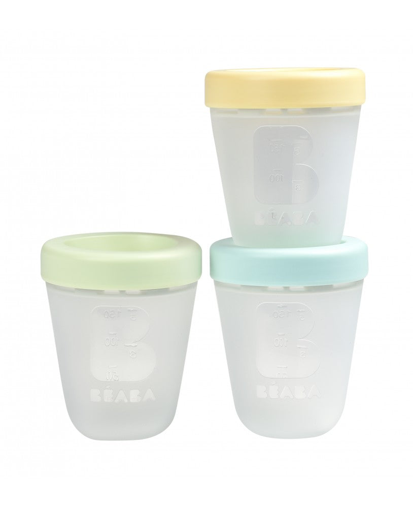 Conjunto 3 Frascos de Conservação de Silicone