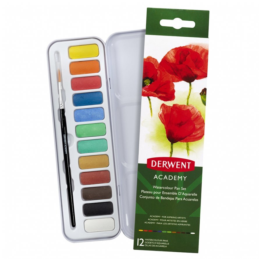 Box of Watercolors, 12 Academy Colors