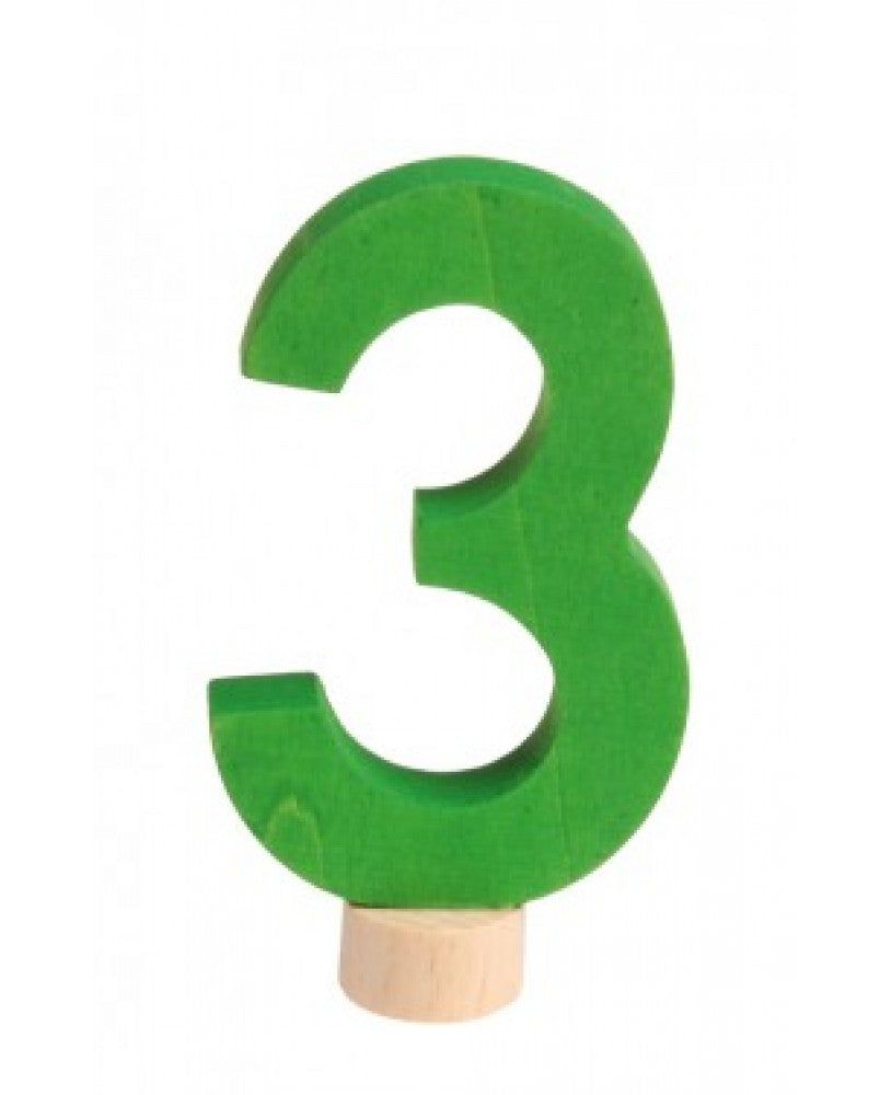 Número Decorativo de Madeira, 5