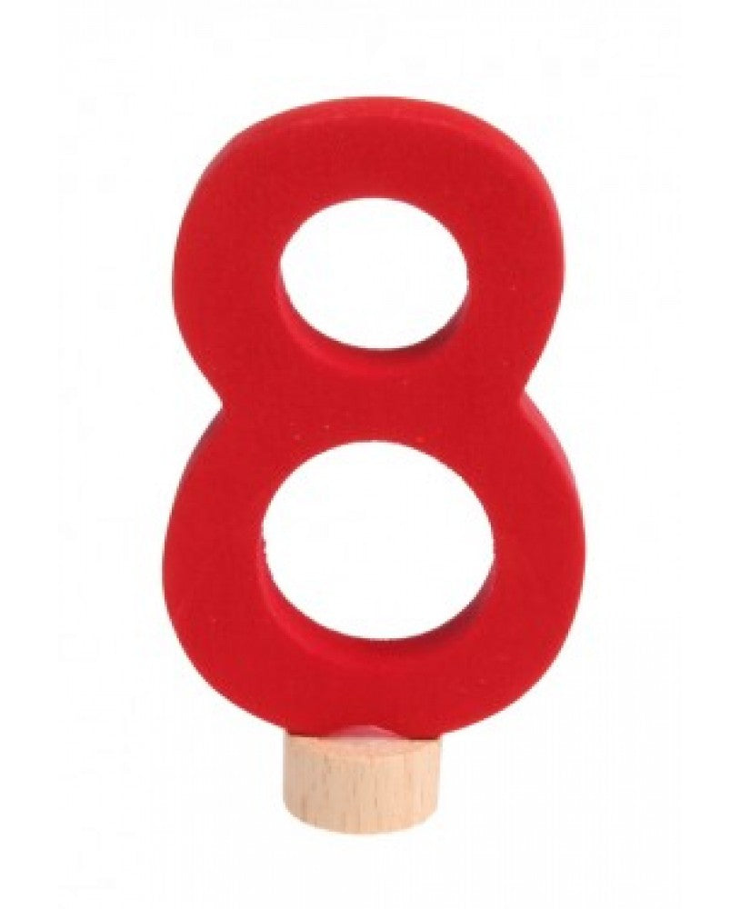 Número Decorativo de Madeira, 9