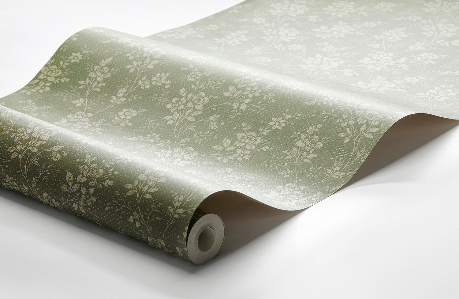 Papel de Parede Hip Rose, Verde