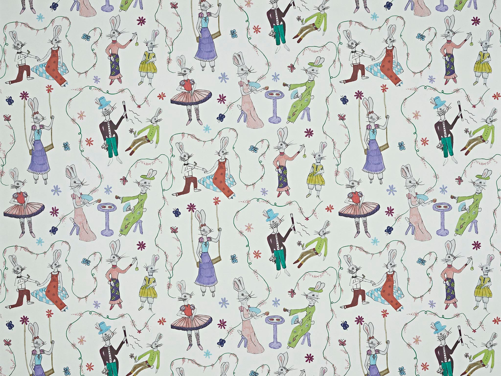 Papel de Parede Les lapins de charlotte