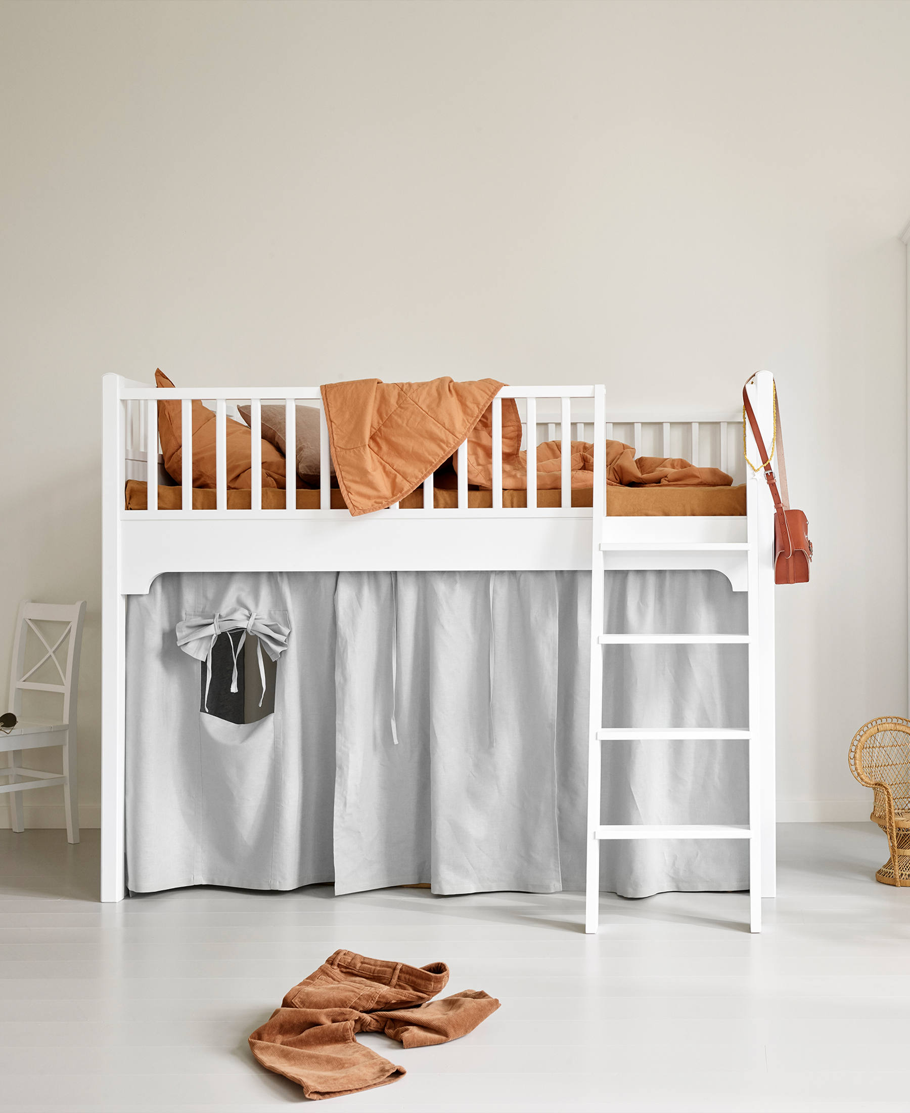 Cama Loft Baixo Seaside, Branco - Maria do Mar