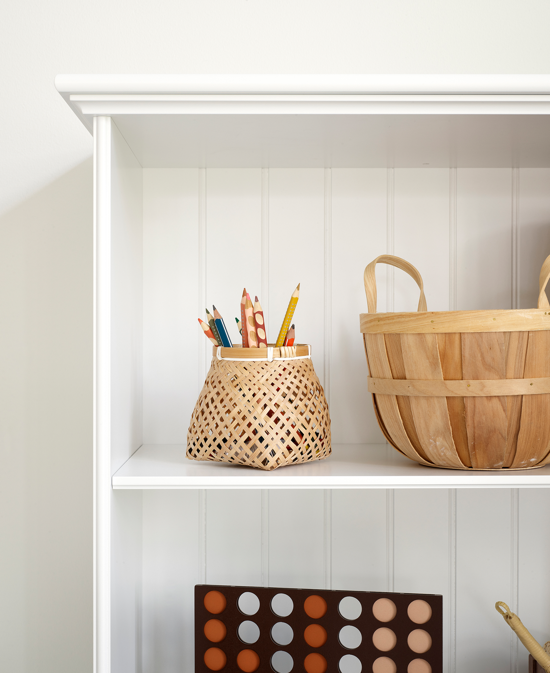 Vertical Wood Bookcase with Base, 2x5