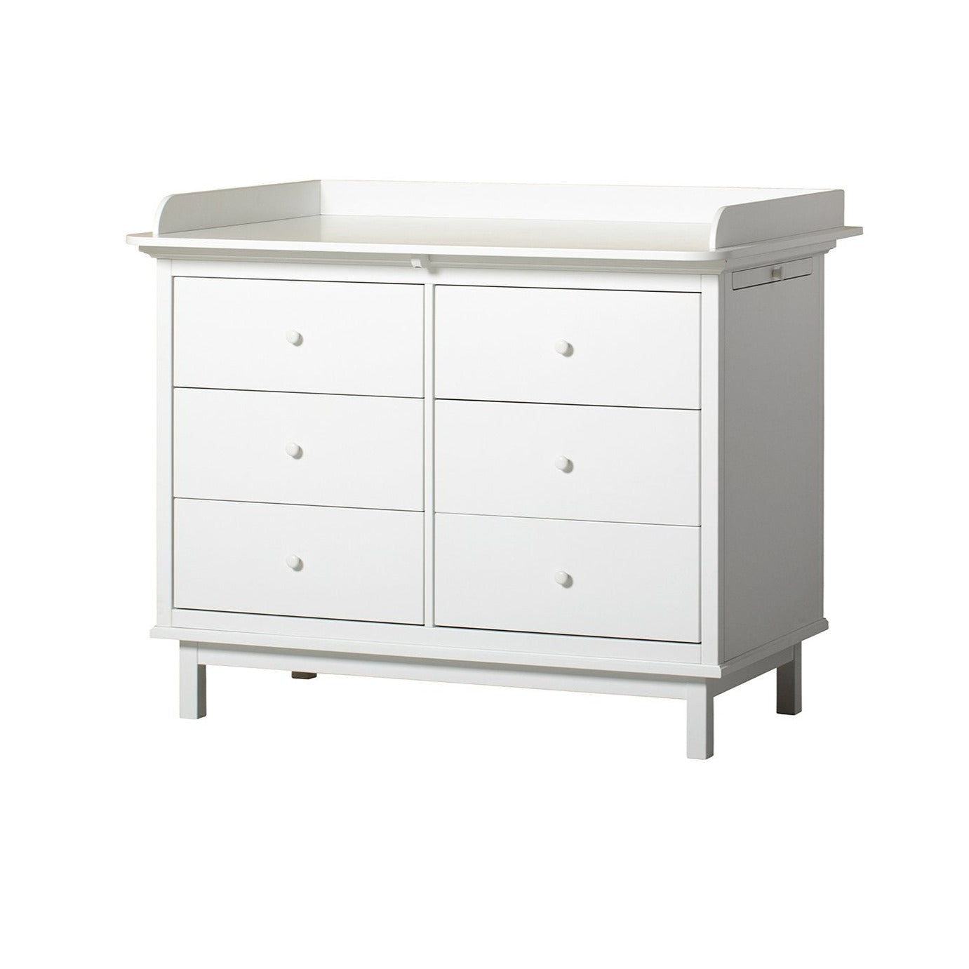 Seaside Chest of 6 Drawers with Changing Table, White