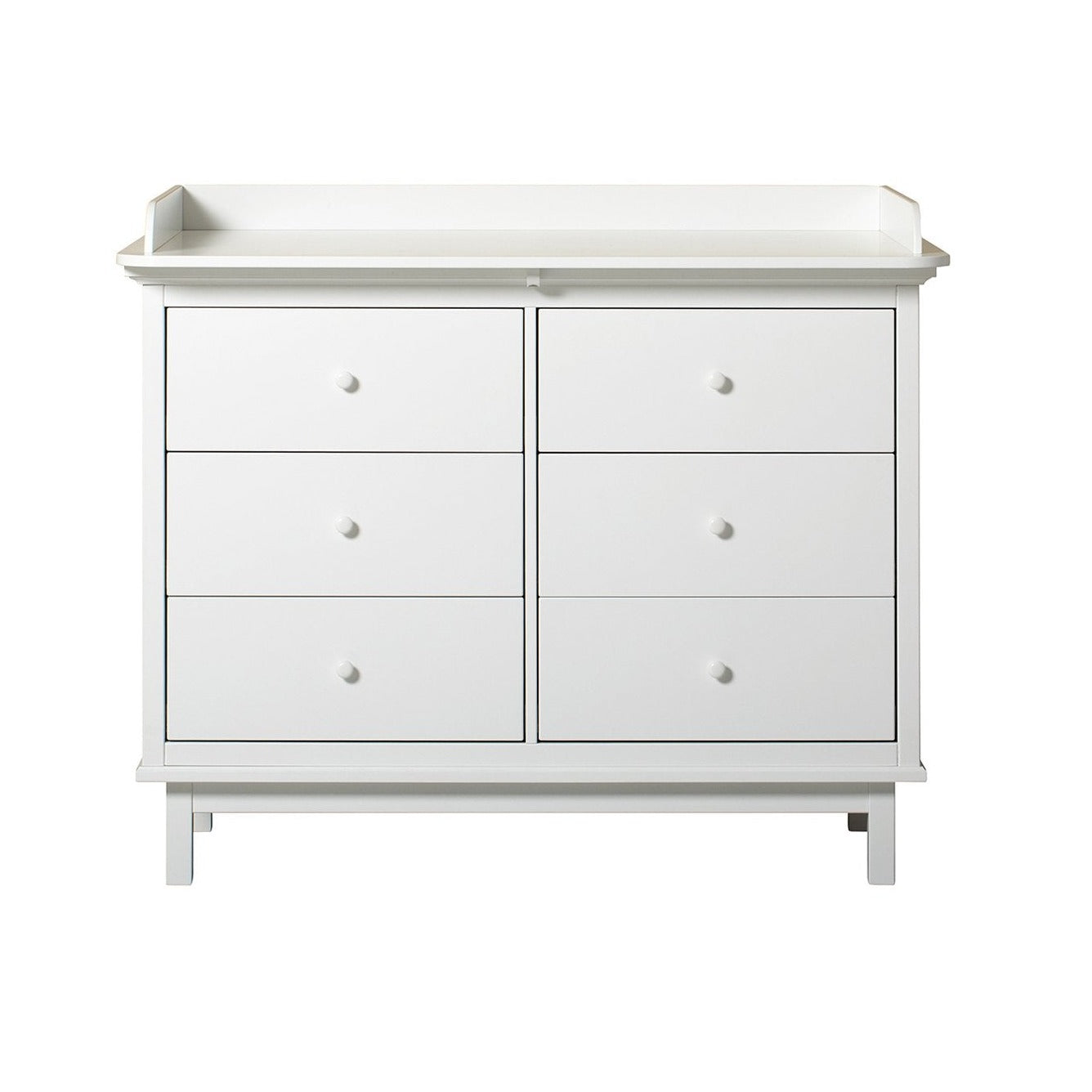 Seaside Chest of 6 Drawers with Changing Table, White