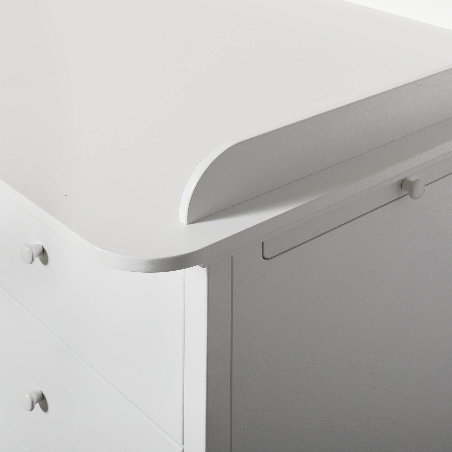 Seaside Chest of 6 Drawers with Changing Table, White