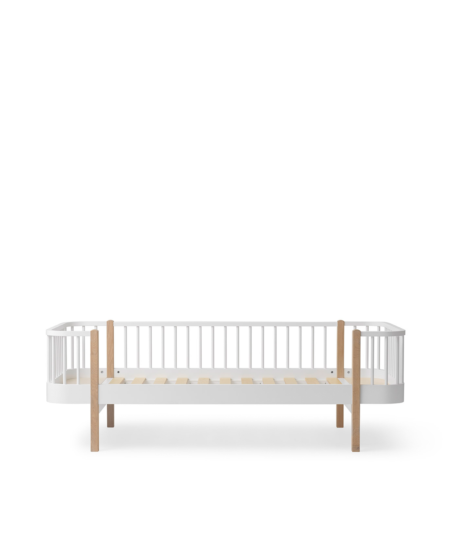 Cama Daybed Wood, Madeira e Branco - Maria do Mar