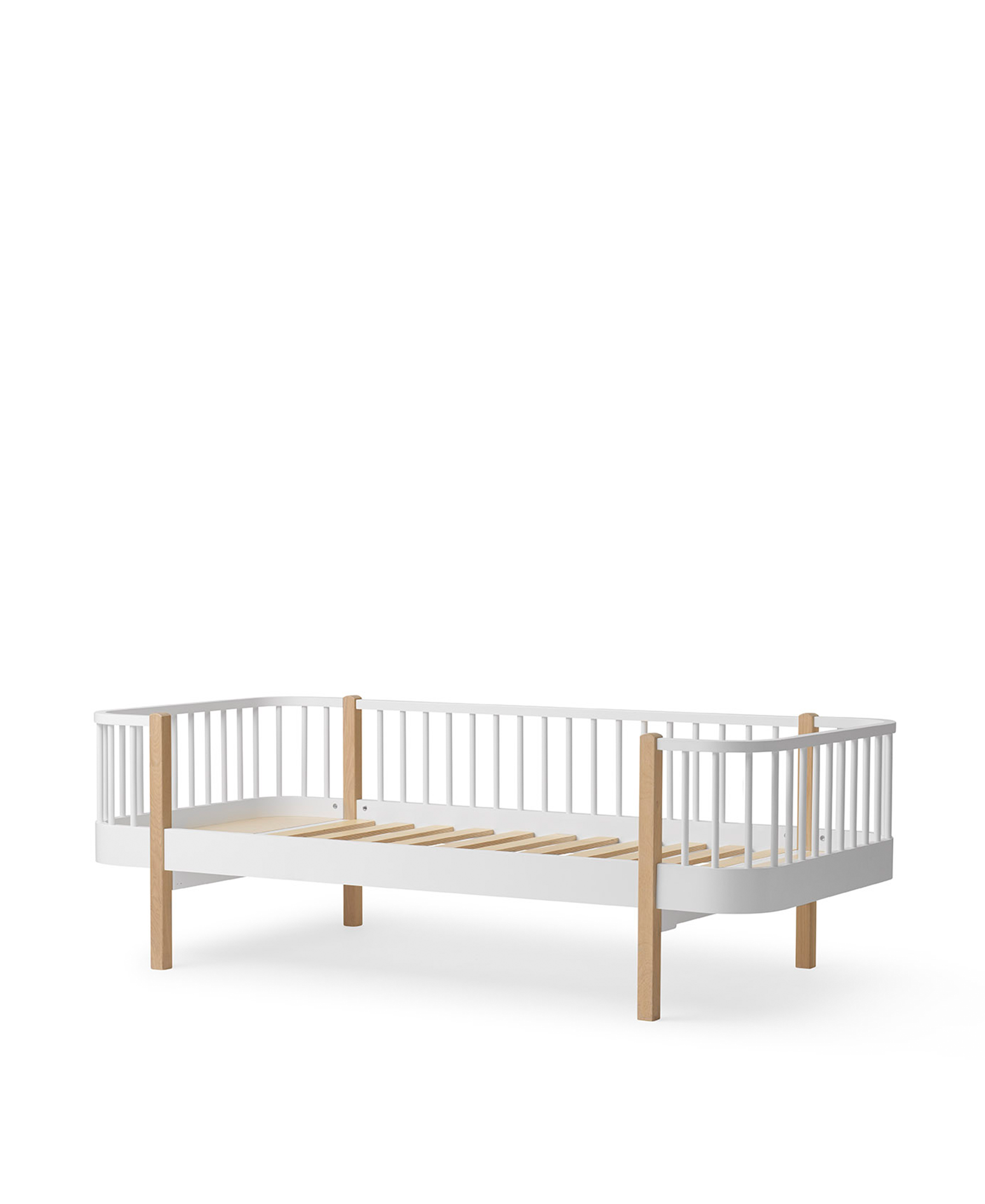 Cama Daybed Wood, Madeira e Branco - Maria do Mar 