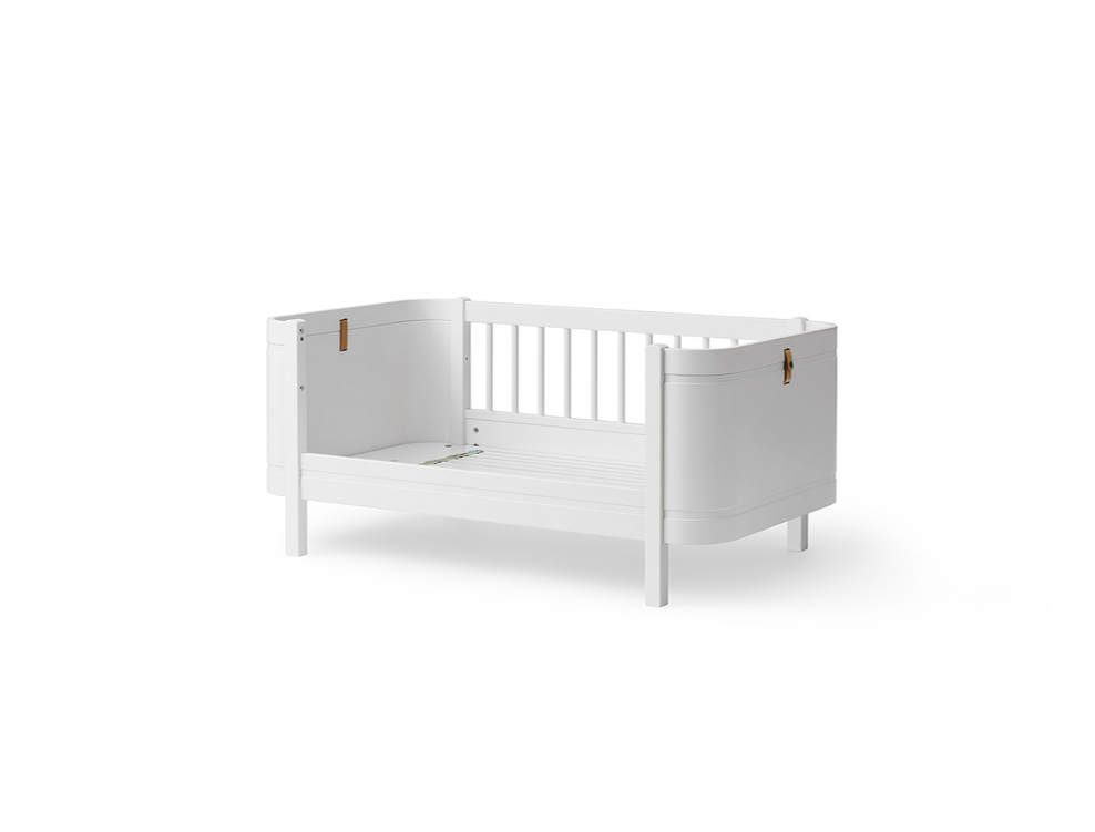 Cama de Grades Wood Mini+, Branco (Exclui kit 0-9 anos)