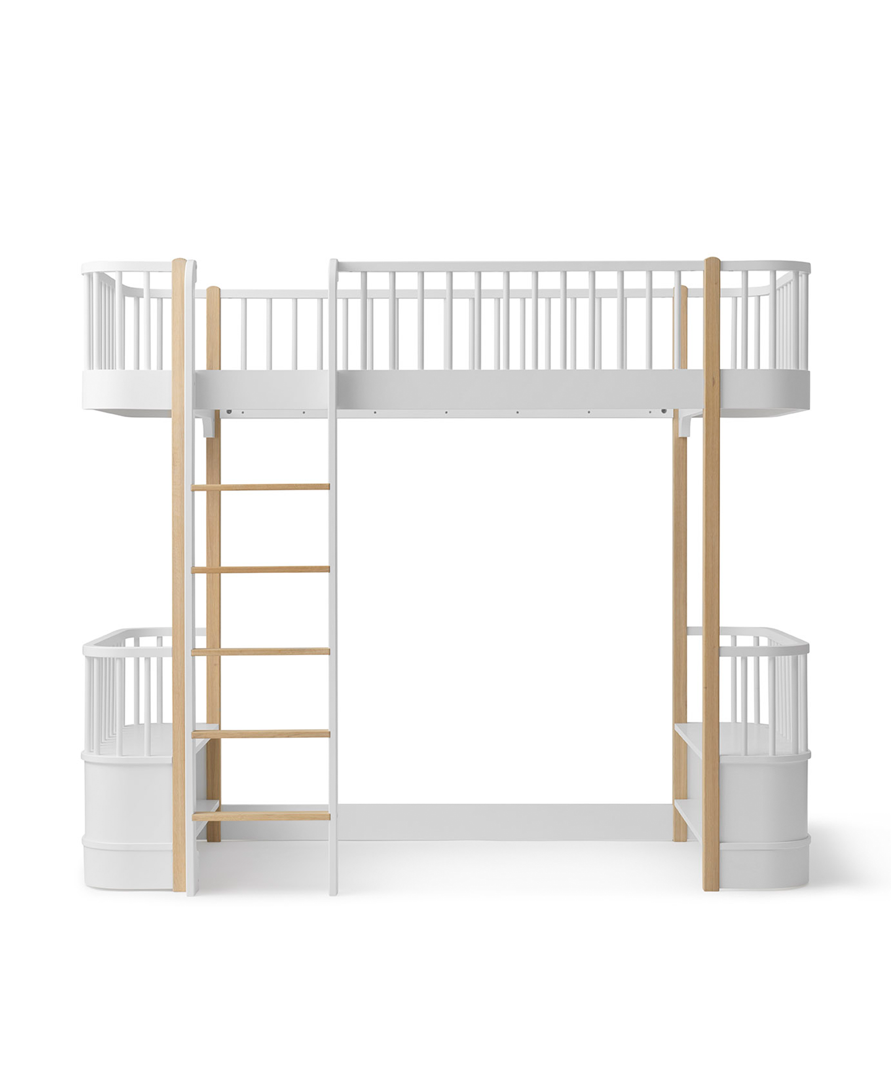 Cama Loft Wood, Branco e Madeira - Maria do Mar