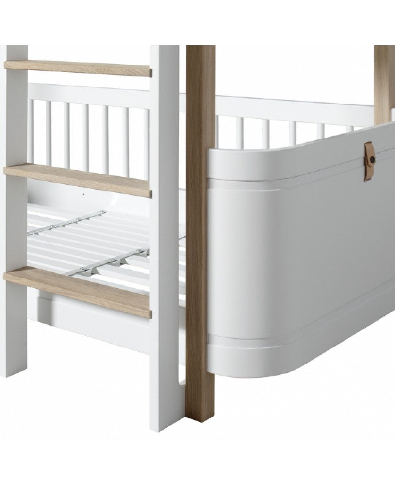 Beliche Baixo Wood Mini+, Branco e Madeira - Maria do Mar