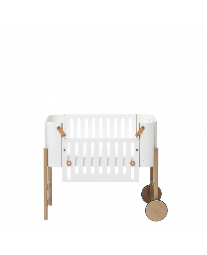 Berço Wood Co-Sleeper, Branco e Madeira - Maria do Mar