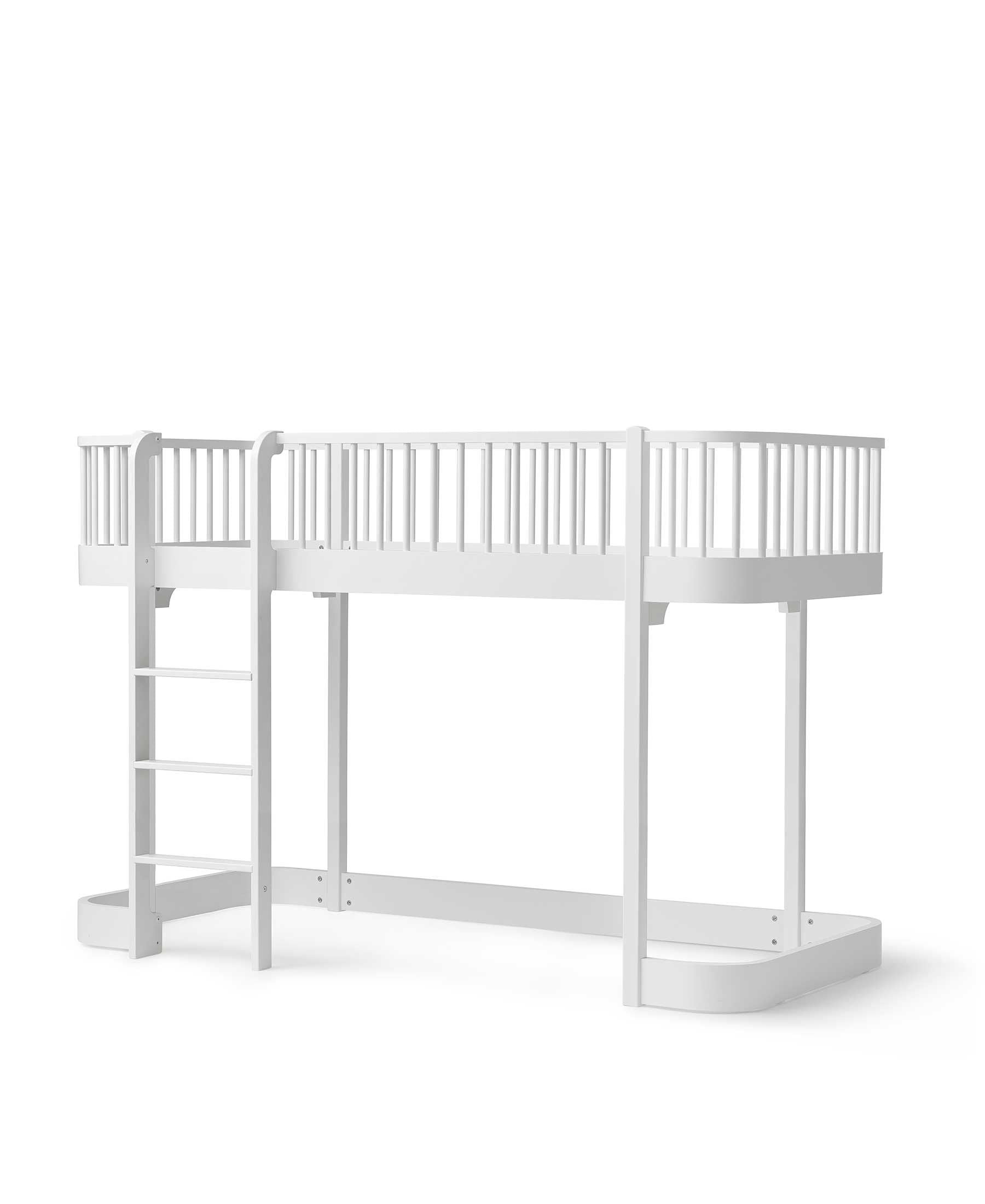 Cama Loft Baixo Wood, Branco - Maria do Mar