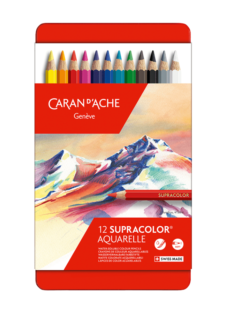 Lápis de Cor Supracolor Aquarelle, 12 Cores