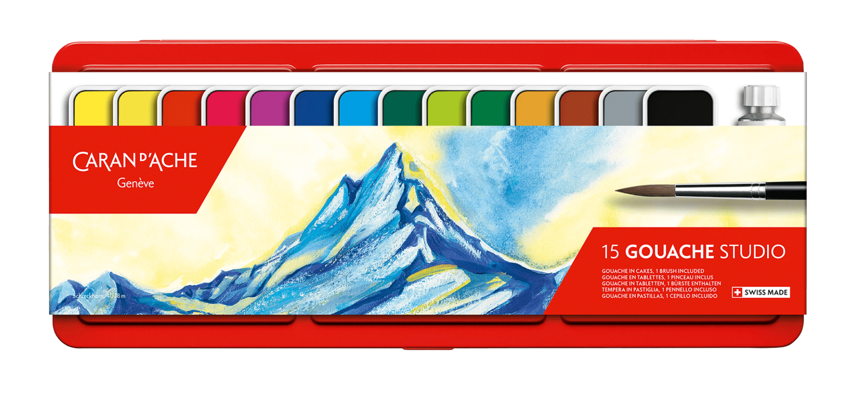 Caixa de Gouache Studio, 15 Cores