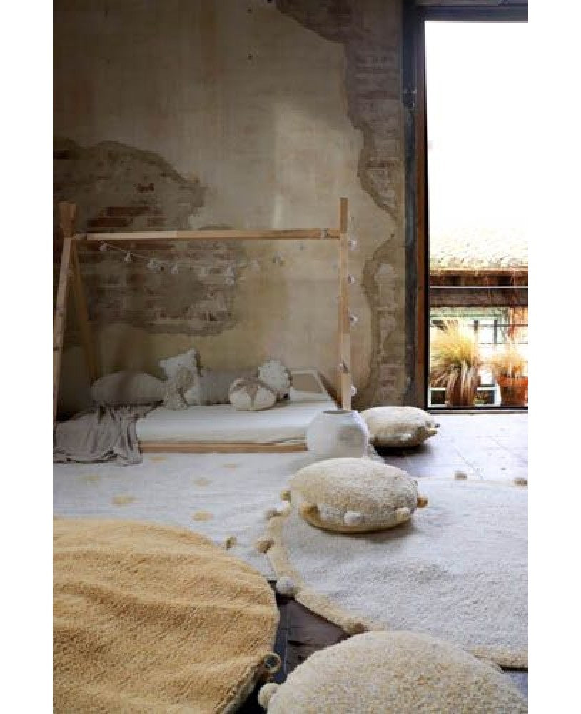 Hippy Dots Natural Washable Rug