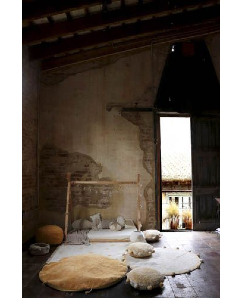 Hippy Dots Natural Washable Rug